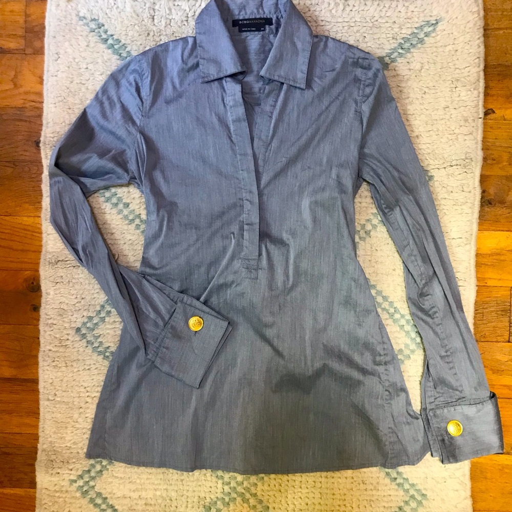 BCBGMaxAzria Tie Dress Shirt
